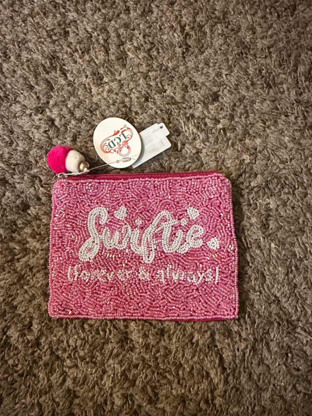 Taylor swift beaded pouch/bag